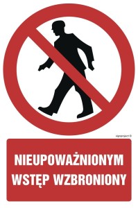 GC001 Nieupoważnionym wstęp wzbroniony