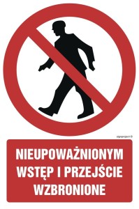 GC003 Nieupoważnionym wstęp i przejście wzbronione