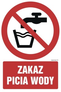 GC004 Zakaz picia wody