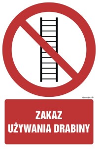 GC009 Zakaz używania drabiny