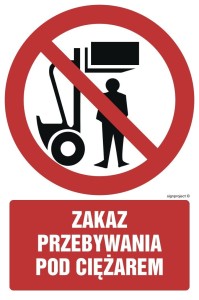 GC017 Zakaz przebywania pod ciężarem