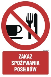 GC024 Zakaz spożywania posiłków