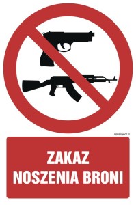 GC026 Zakaz noszenia broni