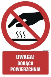 GC027 Nie dotykać. Gorąca powierzchnia