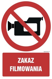 GC029 Zakaz filmowania