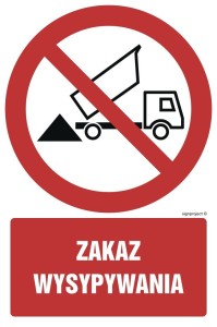 GC034 Zakaz wysypywania