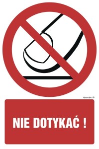 GC051 Nie dotykać