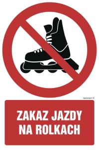 GC054 Zakaz jazdy na rolkach