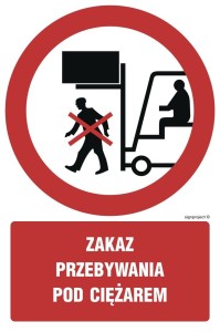 GC057 Zakaz przebywania pod ciężarem