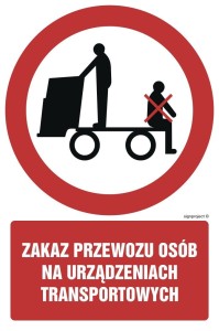 GC058 Zakaz przewozu osób na urządzeniach transportowych