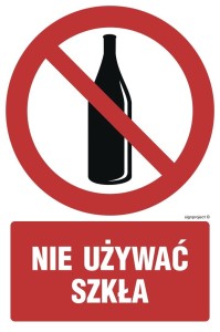 GC061 Zakaz używania szkła