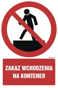 GC062 Zakaz wchodzenia na kontener