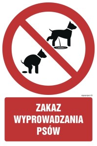 GC071 Zakaz wyprowadzania psów
