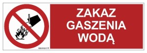 GC089 Zakaz gaszenia wodą