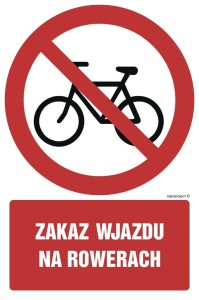 GC064 Zakaz wjazdu na rowerach