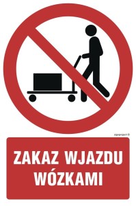 GC065 Zakaz wjazdu z wózkami