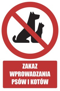 GC073 Zakaz wprowadzania psów i kotów