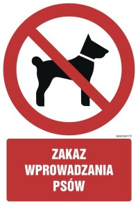 GC075 Zakaz wprowadzania psów