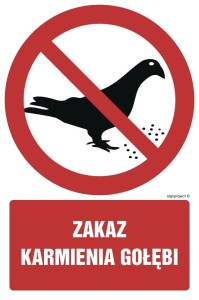 GC078 Zakaz karmienia gołębi