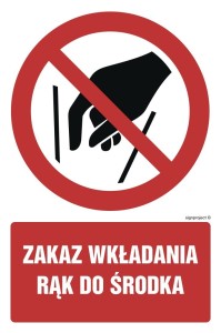 GC081 Zakaz wkładania rąk do środka