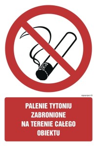GC082 Palenie tytoniu zabronione na terenie całego obiektu