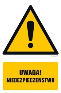 GF001 Uwaga niebezpieczeństwo