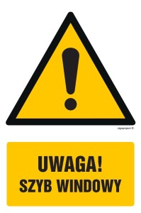 GF003 Uwaga - szyb dźwigu