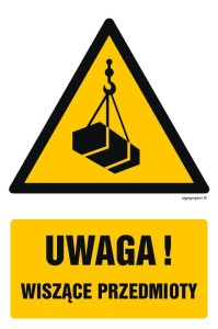 GF012 Uwaga - wiszące przedmioty