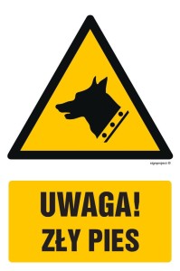 GF015 Uwaga - zły pies!