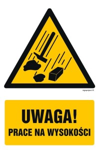 GF027 Uwaga - prace na wysokości