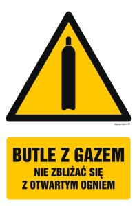 GF029 Butle z gazem - nie zbliżać się z otwartym ogniem