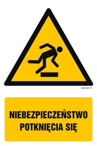 GF035 Niebezpieczeństwo potknięcia się