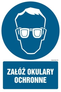 GL003 Załóż okulary ochronne