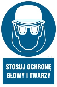 GL019 Stosuj ochronę głowy i twarzy