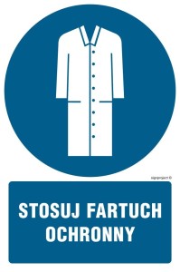 GL028 Stosuj fartuch ochronny