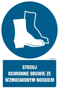 GL030 Stosuj ochronne obuwie ze wzmocnionym noskiem