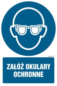 GL051 Załóż okulary ochronne