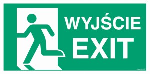 AC076 Wyjście / EXIT lewostronne
