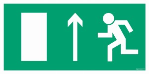 AC012 Wyjście ewakuacyjne w lewo w górę