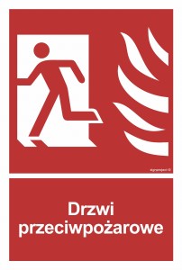 BC052 Drzwi przeciwpożarowe lewostronne