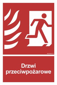 BC053 Drzwi przeciwpożarowe prawostronne