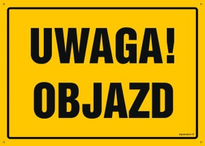 OA002 Uwaga! Objazd