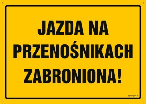 OA045 Jazda na przenośnikach zabroniona