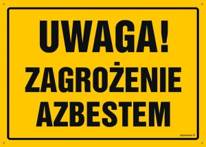 OA104 Uwaga! Zagrożenie azbestem