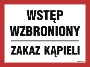 OA170 Wstęp wzbroniony, Zakaz kąpieli