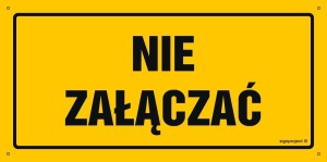 OA192 Nie załączać