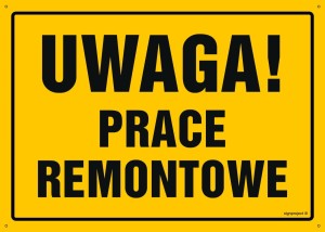 OA197 Uwaga! Prace remontowe