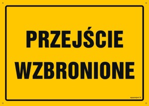OA198 Przejście wzbronione