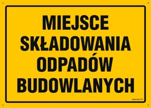 OA210 Miejsce składowania odpadów budowlanych