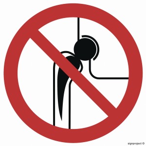 GB042 Zakaz wstępu z metalowymi implantami